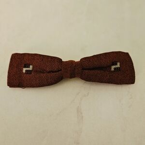 Vintage 1950s Ormond NYC Embroidered Bow Tie